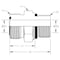 World Wide Fittings Male Flat Face O-Ring to Metric Male O-Ring Boss Stud Straight 4314X08XM16 - alternate 2